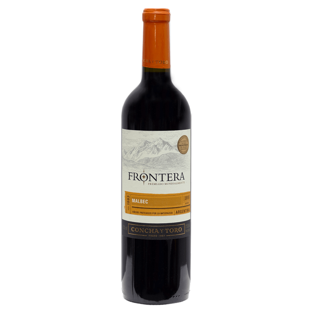 Vino Frontera Malbec Viña Concha Y Toro 750 Ml