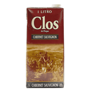 Vino Tinto Cabernet Clos De Pirque 1000 Ml Tetra Pack