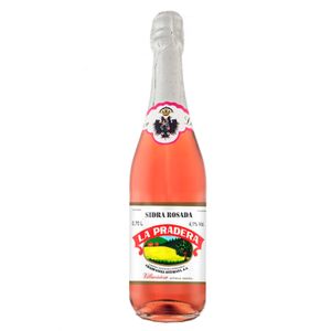 Sidra La Pradera 750 Ml Rosa 4% De Alcohol