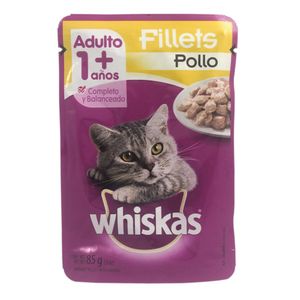 Alimento Humedo Para Gato Whiskas 85 gr Pouch Pollo