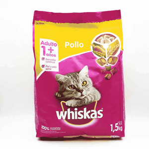 Alimento Para Gato Whiskas 1500 gr Aves Pollo