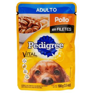 Alimento Humedo Perro Adulto Pedigree 100 GR Pouch de Pollo