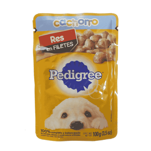 Alimento Humedo Perro Cachorro Pedigree 100 gr Pouch De Res