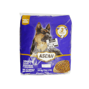 Alimento Para Perro Ascan 18000 gr Adulto