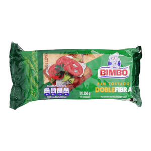 Pan Tostado Bimbo de 250 Gr Doble Fibra