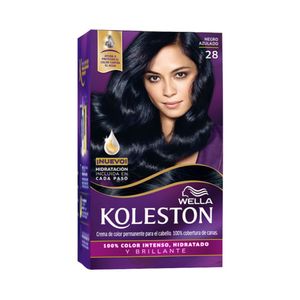 Kit Tinte Para Cabello Koleston Negro Azulado No 28