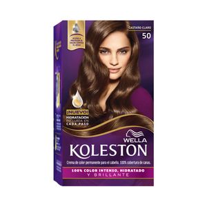 Kit Tinte Para Cabello Koleston Castaño Claro No 50