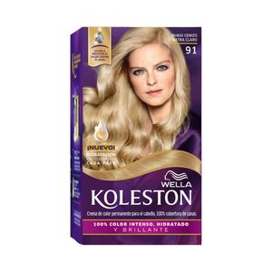 Kit Tinte Para Cabello Koleston Rubio Cenizo Extra Claro No 91