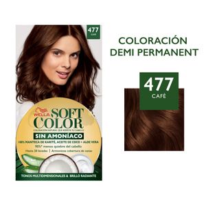 Kit Tinte Para Cabello Soft Color 35 Gr Café Intenso No 477