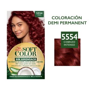 Kit Tinte Para Cabello Soft Color 35 Gr Cobrizo Intenso No 5554