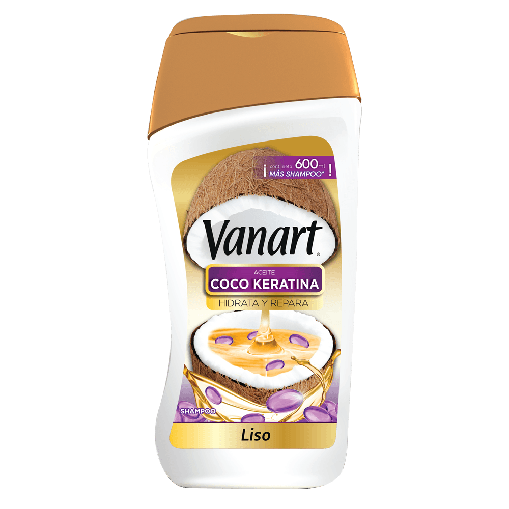 Shampoo Vanart 600 Ml Con Keratina Liso