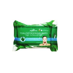 Toalla Desmaquillante Aquavera 30 Und Aloe Vera