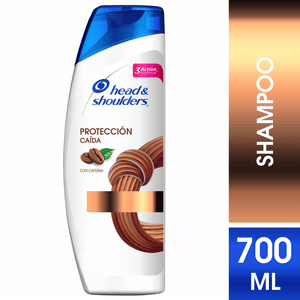 Shampoo Head & Shoulders 700 Ml Protección Caída Con Cafeína