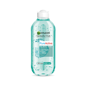 Agua Micelar Todo En 1 Garnier Pure Active 400 Ml
