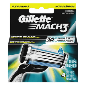 Repuesto Para Prestobarba Gillette 4 Un 4 Hojas