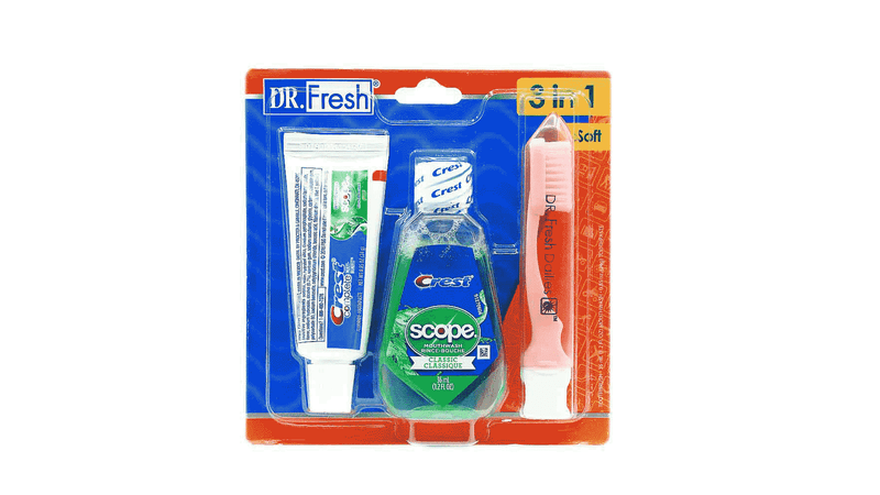  Dr. Fresh Kit de viaje para cepillo de dientes : Salud y Hogar