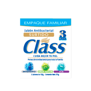 Jabón De Aseo Corporal En Barra Class 110 gr Frescura 3 Pack