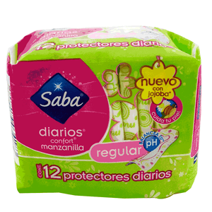 Protectores Diarios Fem Saba 12 Un Regular Manzanilla