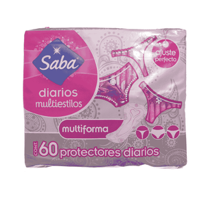 Protectores Diarios Fem Saba 60 Un Multiformas Ajuste Perfecto