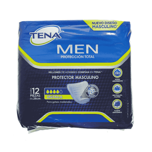 Protector Adulto Masculino Tena 12 Un Unitalla Incontinencia Ligera