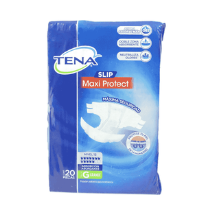 Pañal Adulto Unisex Tena 20 Un Slip Grande Incontinencia Absorción Abunante