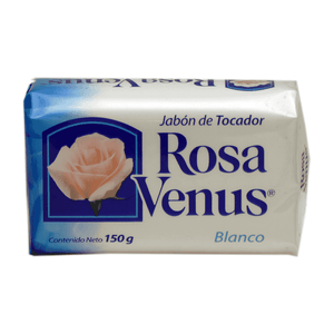 Jabón De Aseo Corporal En Barra Rosa Venus 150 gr Blanco