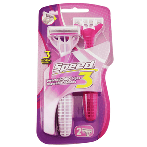 Prestobarba Mujer Speed 2 Un Para Piel Sensible Con Lubricante