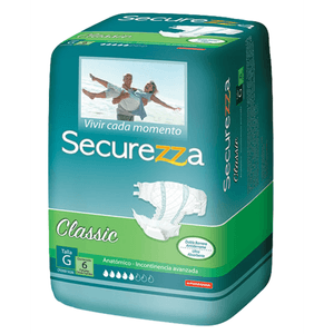 Pañal De Adulto Securezza Classic G Regular