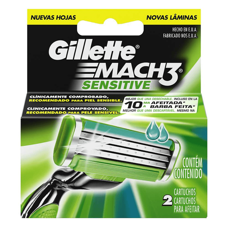 Repuestos-Gillette-2-Und-Sensitivo-De-2-Hojas