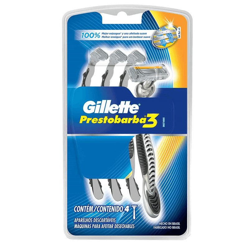 Prestobarba-Hombre-Desechable-Gillette-4-Un-Afeitadora