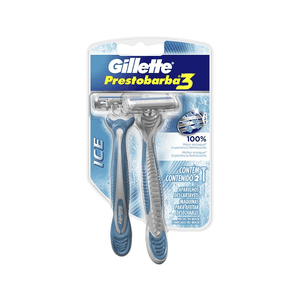 Prestobarba Ice Gillette 2 Und Afeitadora Con Lubricante 2Un