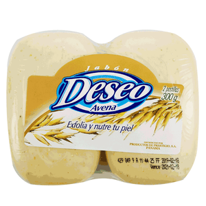 Jabón De Aseo Corporal En Barra Deseo 100 gr Avena 3 Pack