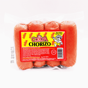 Chorizo El Compa 454 gr En Paquete