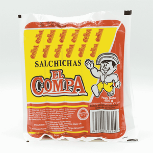 Salchicha 1 Lb El Compa 454 gr En Paquete