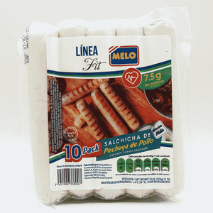 Salchicha De Pechuga De Pollo Melo 454 gr En Paquete