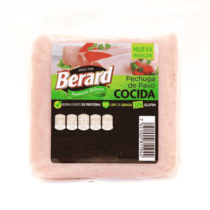 Pechuga Cocida Pavo Berard 454 G Berard 454 gr En Paquete