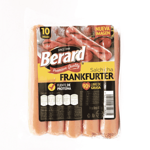 Salchicha Frankfurter Berard 400 gr En Paquete