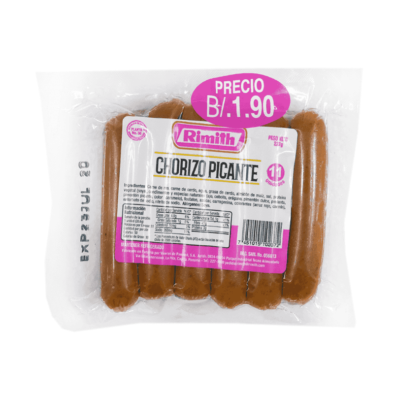 Chorizo-Picante-Rimith-227-gr-En-Paquete