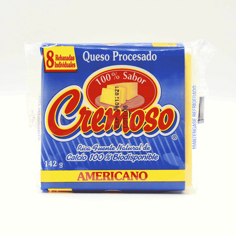 Queso Amarillo Cremoso 142 Gr 8 Rebanadas 6131