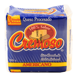 Queso Amarillo Cremoso 426gr 24 Reb