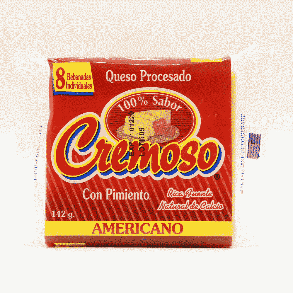 Queso Cremoso 142 Gr Con Pimiento 9034