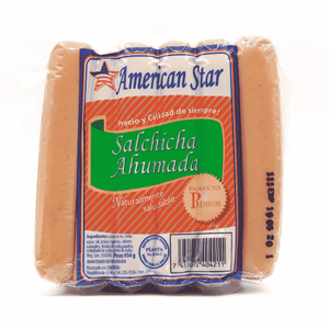 Salchicha Ahumada American Star 454 gr En Paquete