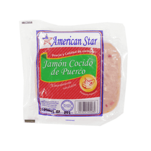 Jamón Cocido 8O American Star 227 gr En Paquete