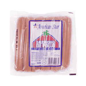 Salchicha De Pollo American Star 454 gr En Paquete