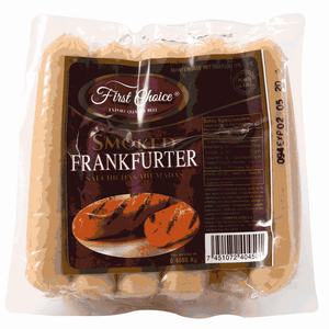 Salchicha Frankfuter First Choice 454 gr En Paquete