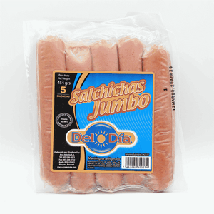 Salchicha De Pollo Jumbo Del Dia 454 gr Paquete