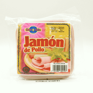 Jamón De Pollo Del Dia 227 gr En Paquete