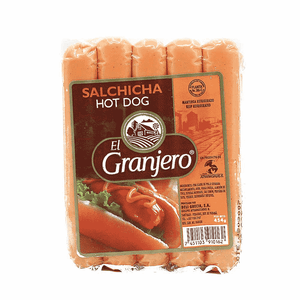 Salchicha Hot Dog El granjero 454 gr En Paquete
