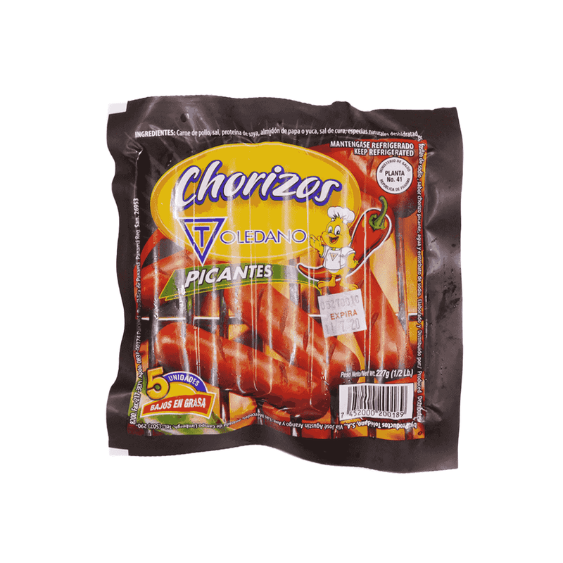 Chorizo-De-Pollo-Picante-Toledano-454-gr-En-Paquete