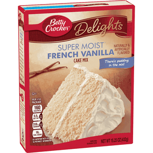 Mezcla De Pastel Betty Crocker 432 gr Sabor French Vainilla